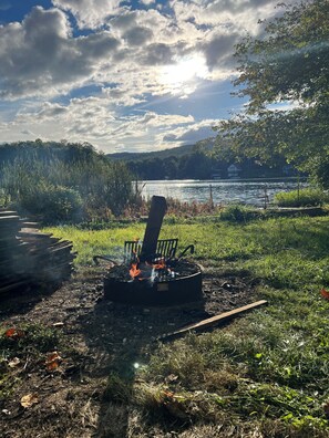 Fire pit.