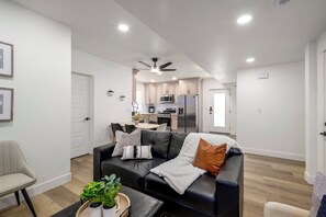 Family room, Kitchen view