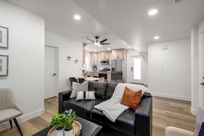 Family room, Kitchen view