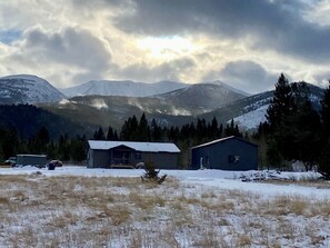 Mt. Haggin with sun beams