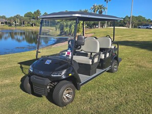 New 6-Seater Golf Cart Included