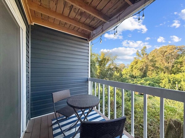 Enjoy a morning cup of tea while you watch the sunrise and catch the sea air!