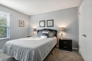 Bedroom #1 is off to the right - it's a queen bed.