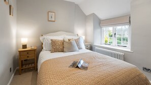 Bedroom one has a comfortable double bed