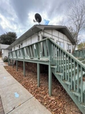 Deck on lakeside.