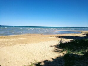 Private beach access; just a short walk from the cottage!