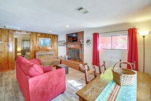 Living Room & Dining Area | Central A/C & Heating