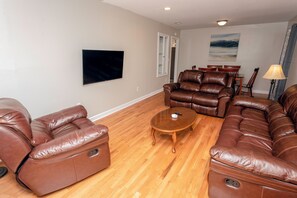 Comfortable living room with smart  TV