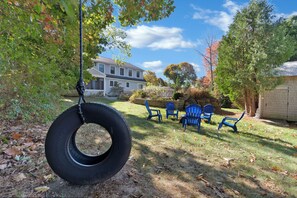 Plenty of space in the back yard