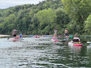 Guests get a discount from Float the James on tube and paddleboard river floats.