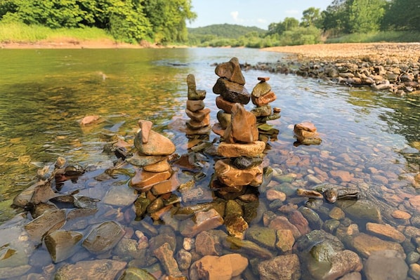 Crystal clear waters of the James River provide ample opportunities for fun!