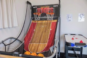 Shoot some hoops in the games room