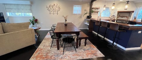 Dining space in open concept/living area - seat up to 12