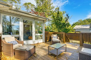 Private Deck | Single-Story Home | Sunroom