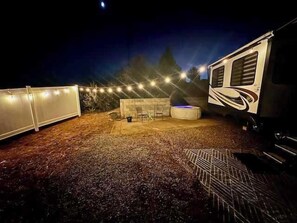 String lights and patio