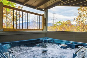Take a dip in the hot tub.