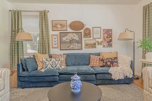 Our living room is the perfect place to Netflix and chill... or just chill.


