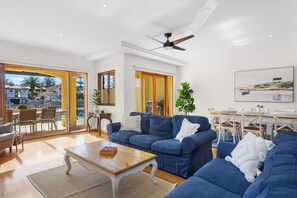 Unwind and relax in our cozy living room after a day of adventure.
