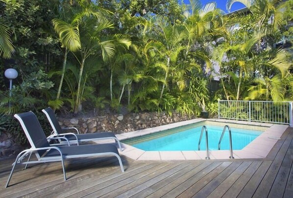 Shared complex heated pool 