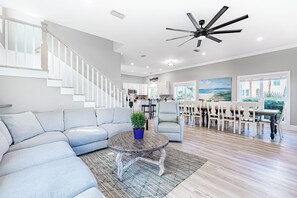 Open Concept Living, Dining, and Kitchen Areas