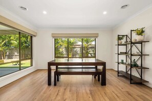 Dining space with ample room for all guests 