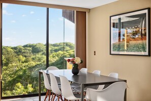 Indoor dining for eight with amazing views!