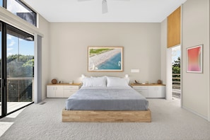 Four spacious, well-appointed bedrooms offer king beds and large closets.
