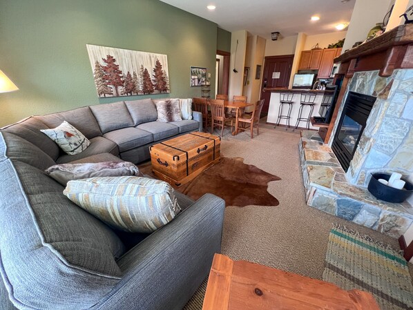 Living Room l Comfy Sofa Bed  Sleeps 1 Adult