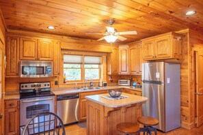 Fully equipped kitchen...