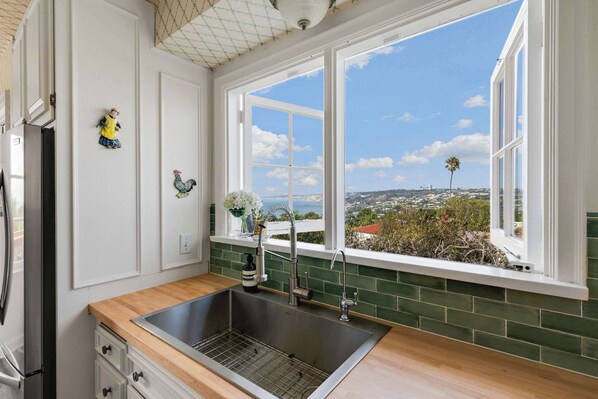 Kitchen Ocean Views