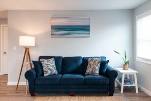 A relaxing living room perfect for unwinding after a long day.