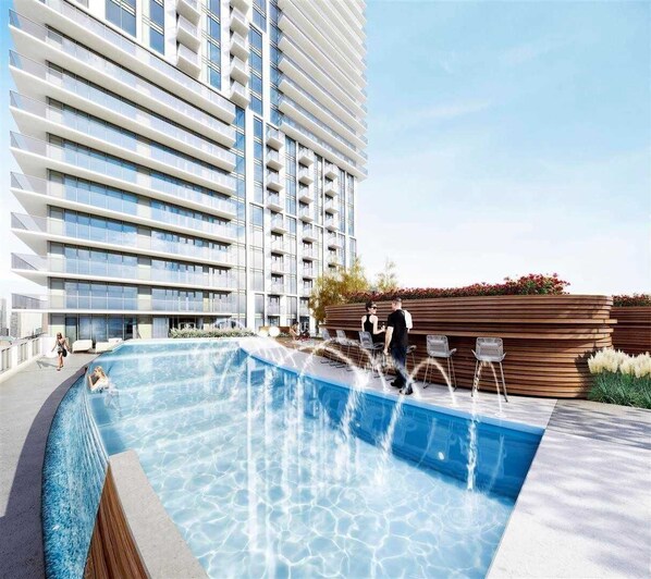 Rooftop pool