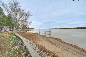 House Exterior | Cedar Lake Views & Access | Private Dock | Beach Chairs