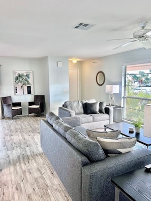 Living Room with Sofa Bed and Sitting Area