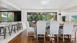 Open plan dining area