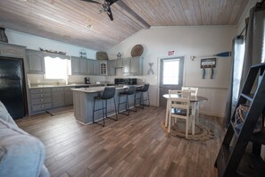 Kitchen and dining area