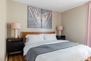 Experience a night of unparalleled comfort in our elegantly designed king-sized bed