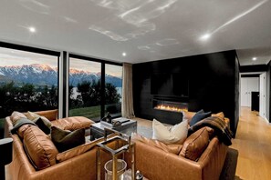An additional living area boasting breathtaking views