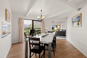 Nice dining room table to have a family dinner