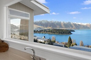 The most fantastic views from our kitchen!  

The kitchen has all the equipment you need, including microwave, nutribullet blender, pots, pans, crockery, utensils, etc