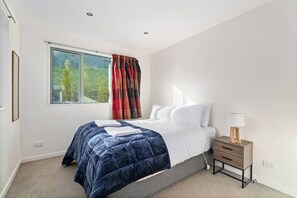 The master bedroom  is a large and comfortable bedroom featuring a Double size bed with dual control electric blanket.

There is a built in closet in the room.