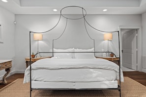 Serene and stylish, this bedroom offers ultimate relaxation.