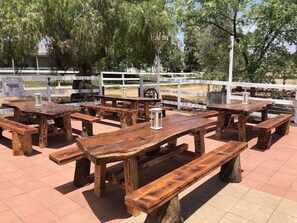 Out door dining area