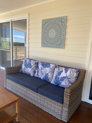 relax on the ocean view beck with your Favour beverage