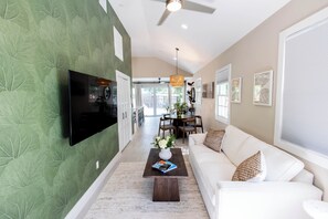 Comfortable Living Room with Smart TV