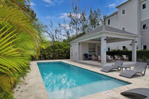 Have a relaxing afternoon under the cabana after your swim.
