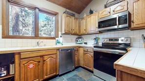 Indoors, Kitchen, Microwave, Oven, Sink