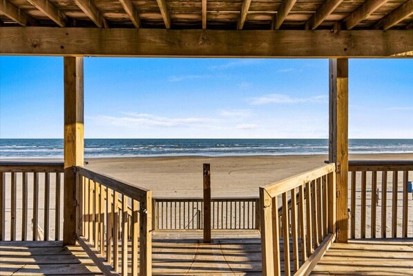 Direct access to the beach – no need to go far to feel the sand between your toes and the waves at your feet.