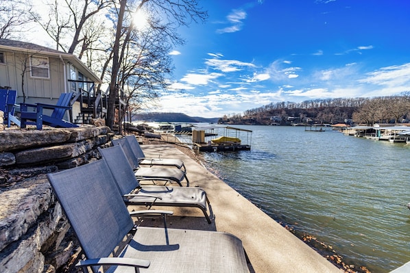Lounge by the lake & soak in the sun!