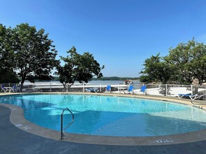 One of two community pools!